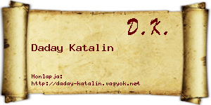 Daday Katalin névjegykártya